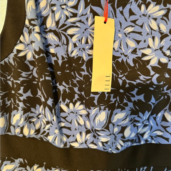 NWT ELLE “Polished Pastels” Blue Floral Summer/Spring/Fall Women’s Dress Size 12 - Picture 3 of 6